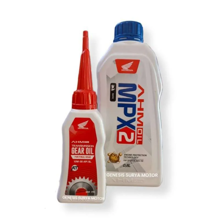 AHM MPX 2 AUTOMATIC MOTORCYCLE OIL PACKAGE PLUS AHM HONDA GEAROIL