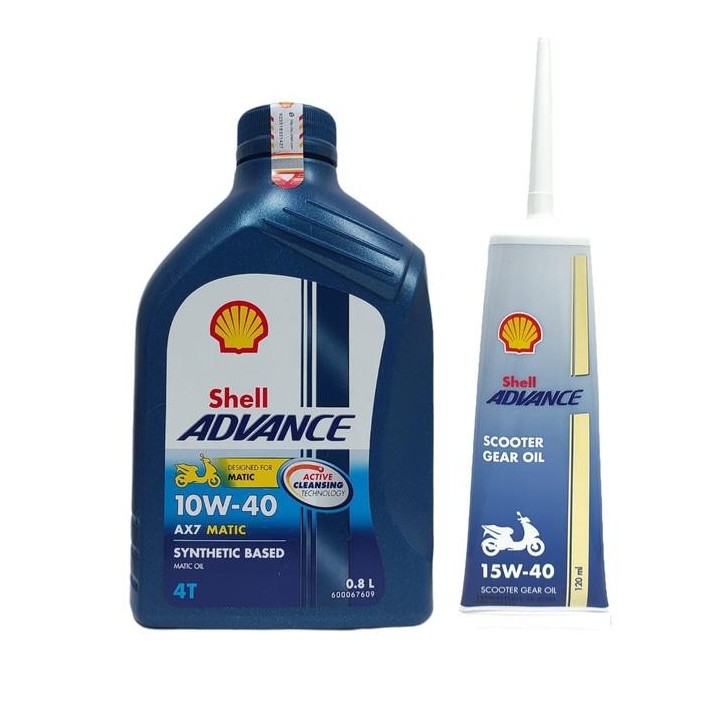 SHELL AUTOMATIC MOTORCYCLE OIL PACKAGE