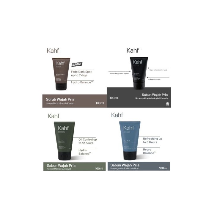 Kahf face soap package